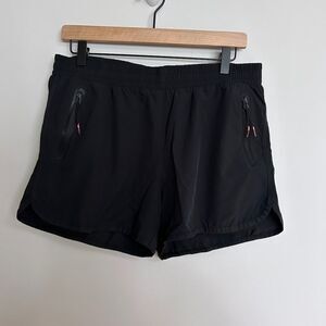 ESprit Black Athletic Shorts with Neon Pink Trim